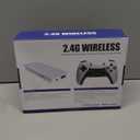 Upgrade Retro Gaming Console Pro, Wireless Retro Game Stick Console with 20000+ Games, Built-in 23 Game Emulators, Video Games Plug and Play with Upgrade Dual 2.4G Wireless Controllers White (64G)