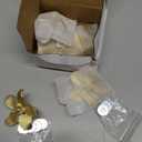 8 Pack 2.4 Inch Brushed Gold Flower Cabinet Knobs, Vintage Floral Drawer Pulls  Decorative Dresser Handles for Furniture, Vanity, Closet, Bathroom  Unique Antique Hardware