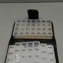 Smart Essentials 14 Day Pill & Vitamin Organizer 2 Weeks AM/PM 4 Doses a Day Travel Case Handy & Portable, Black, GM8283