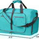 Felipe Varela Duffle Bag with Shoes Compartment and Adjustable Strap,Foldable Travel Duffel Bags for Men Women,Waterproof Duffel Bags