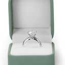 Ring Box Green Velvet Ring Gift Box Wedding Jewelry Gift Box for Birthday, Proposal,Wedding, Valentine's Day ((Green)