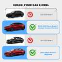 Under Screen Storage Organizer for 2026 New Model Y Juniper,[Retractable & Tool-Free] Under Screen Storage Box with Behind Screen Tissue Holder Compatible with Tesla 2025-2026 Model Y Juniper