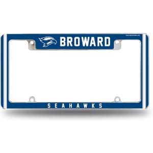 Rico Industries NCAA Standard 12" x 6" Chrome All Over Automotive License Plate Frame for Car/Truck/SUV (L-M Schools)