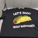 Let's Taco Bout Insurance Fun Insurance Sales Agent T-Shirt, 3XL