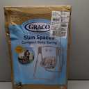 Graco Slim Spaces Compact Baby Swing, Space Saving Portable Bay Swing with Height Adjustable Legs & Soft Toys, Reign