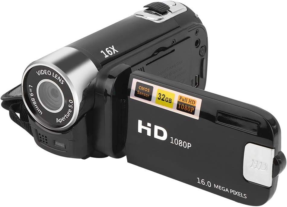 Focket 16X Digital Zoom Video Camera Camcorder, 2.7in LCD Screen 16MP Digital Camera Recorder 128GB Vlogging Camera, Video Recording Camcorder for Teens Beginners