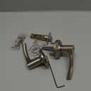 Kwikset Henley Interior Privacy Door Handle with Lock, Door Lever For Bathroom and Bedroom, Satin Nickel Reversible Keyless Turn Lock, with Microban Protection (1 Pack)