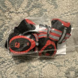 3PCS Dog Shoes for Small Dogs Black 3RCS Size 40m