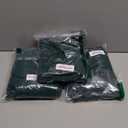 Simplebrand Hunter Green Sheer Curtains 63 Inch Length 2 Panels, Rod Pocket Solid Color Window Sheer Curtain Panels, Elegant Curtains & Drapes for Living Room, Bedroom (Hunter Green, 42" W x 63" L) 3ct