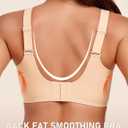 Gailife Womens Wireless Push Up Bras for Women No Underwire Seamless Full Coverage Supportive T Shirt Everyday Bras (Orange, XL)