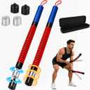 Adjustable Weighted Ropeless Battle Rope, Progressive Weight Training for Home & Small Spaces, Light Weight for Fast Cardio, Heavy for HIIT Challenge, Beginner, Home Gym, Activate Training State