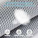 YOUR MOON Mattress Pad King Size, Moisture-Wicking and Breathable Mattress Topper Cover, 16'' Deep Pocket, Smooth Noiseless Mattress Pad(Gray)