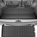 powoq Trunk Mat Compatible with 2021-2026 Toyota Sienna 3rd Row Cargo Liner TPE Rear Trunk Liner Mat Replacement for 2021 2022 2023 2024 2025 2026 Toyota Sienna Accessories