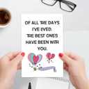 3 x Funny Anniversary Card for Women Men, Happy Anniversary Card Gifts for Husband Wife Couple, Wedding Anniversary Cards Gifts for Him Her (100)