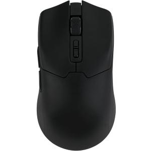 EPOMAKER Click Gaming Mouse Wireless 2.4Ghz/Bluetooth/Type-C, 800 to 42,000 DPI Adjustable, 8K Polling Rate, 500mAh, Lightweight Optical Mouse, for PC/Mac/Linux (Black)