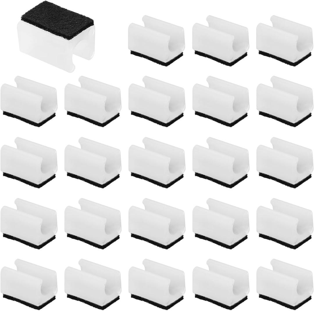 PATIKIL 24pcs Rectangle Chair Leg Cover with Felt Pad, 12mm Slide Smoothly No Scratches No Noise Furniture Feet Hardwood Protectors Tips Floor Glides Tubing Caps for Office,White Black
