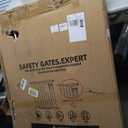 51.18" Extra Tall Cat Gate for Doorway, 30.5"-40" Auto Close Pet Gate Include 2.75" and 5.5" Extension Kits, No Drilling Pressure Mount Kit, Suitable for Doorways or Kitchen, New White