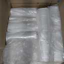 Aluf Plastics High Density Trash Bags, 16 Gallon, 1000 Count, 8 Micron (eq), 24" x 33", Clear, for Bathroom, Office, Industrial, Commercial, Janitorial, Municipal, Recycling