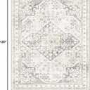 Washable Area Rugs 8x10, for Living Room, Non Slip Rug Low Pile Rug for Dining Room Bedroom
