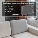 OHSIO Couch Cushion Covers for Sectional Sofa, Stretch Soft Sofa Slipcovers Washable Wear-Resistant Universal Furniture Protector for Living Room(1 Piece Back Couch Cover, Light Gray)
