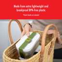 ZWILLING Fresh & Save Plastic Lunch Box, Airtight Food Storage Container, Meal Prep Container, BPA-Free, Grey, Semitransparent - Small (Gray)