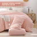 Smoofy Fluffy Full Size Comforter Sets 3 Pieces - Blush Pink Fleece Fluffy Comforter Set, Luxury Fuzzy Full Bed Set, Soft Comforter Full Size All Season, Heavy Faux Fur Comforter with 2 Pillow Cases