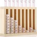 Wooden Lipsticks Holder 0.7 inch Lip Balm Tube Holder Lip Gloss Organizer Display Wood Lipsticks Tube Tower Organizer for Market Craft Booth Room Display (8 Slot)
