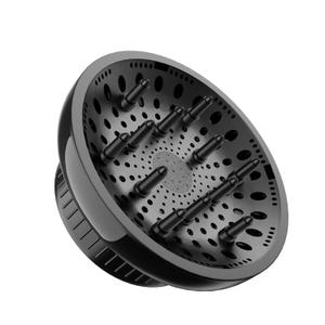 Universal Hair Diffuser, Diffuser Attachment for Hair Dryer, Hair Diffuser for Curly and Wavy Hair, Fits 1.4-2.6 Inch Nozzles, For Curls and volume, Hair Styling Tool, Black