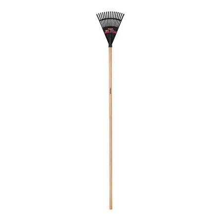 Truper 30465 Tru Tough 48-Inch Plastic Shrub Rake, 8-Inch Head, Wood Handle
