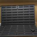 HOMSPARK Indoor/Outdoor Storage Cabinet with Doors and 1 Shelf, 34x15x34 HDPE Plastic Storage Box for Bedroom, Bathroom, Living Room, Balcony, Multi-Purpose for Daily Tools, Black