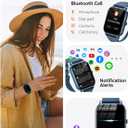 Smart Watches for Women(Answer/Make Call),1.85 inch HD Fitness Tracker Watch with Activity Counter/Sleep Monitor/ 110+ Sports Modes, IP68 Waterproof Smart Watch for Andriod iPhone iOS Compatible,Blue