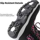 DREAM PAIRS Girls Snow Boots Warm Cozy Anti-Slip Lightweight Mid Calf Faux Fur Lining Winter Shoes for Little/Big Kids (Black/Pink)