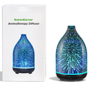 InnoGear Essential Oil Diffuser, 150ml Handmade 3D Glass Aromatherapy Defuser Air Difusor Ultrasonic Cool Mist Humidifier with Timers Waterless Auto Shut-Off