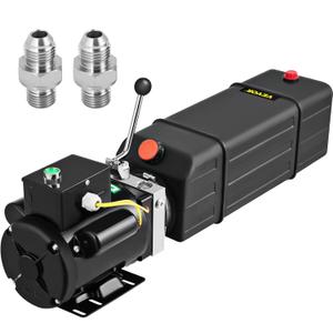 Vevor Hydraulic Pump 16 Quart, 4 Gallon Hydraulic Power Unit 220V 2HP 3450 RPM Single Phase Electric Hydraulic Car Lift Pump for Dump Trailer Car Lifting & Industrial