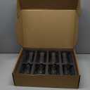 Ruckae Drinking Glasses Set of 8,11 oz and 7 oz Kitchen Water Glass Cups Set,Clear Curvature Glassware Dishwasher Safe,Mixed Drinkware for Beer,Juice,Cocktail,Whiskey,Milk and Various Mixed Drinks (Vertical stripe pattern)