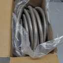 Stainless Steel Garden Hose 50ft Heavy Duty Metal Water Hoses with 10 Function Water Hose Nozzles for Yard Outdoor