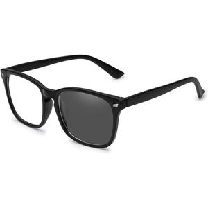 Jcerki Photochromic -3.00 Distance nearsighted Myopia glasses Black Frame Unisex Spectacles