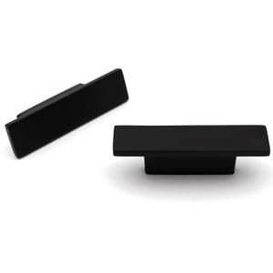 14 Pcs ABVIN Premium Black Bar Handles, Modern Gold Cabinet Hardware, Furniture Pulls for Doors, Cabinets, Cupboards & Drawers (Rectangle Knob)