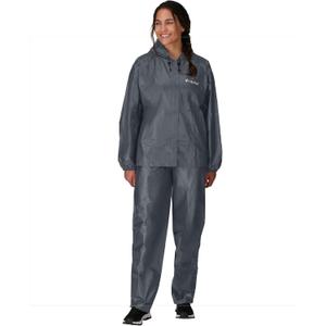 FROGG TOGGS Women's Ultra-Lite2 2-Layer Waterproof Breathable Protective Rain Suit (Medium, Carbon)