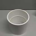 6" PVC Pipe Coupling Adapter Pipe Fittings (Socket x Socket) Contractor Pack Schedule 40 Heavy Duty 6 Inch PVC Slip Socket Connectors for DIY PVC Shelf Garden Support Structure, White