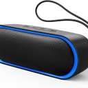 LENRUE Bluetooth Speakers, Waterproof Portable Speakers with TWS, 24 Playtime, Stereo Sound, Wireless for Home Shower Pool Beach Outdoor (Black)