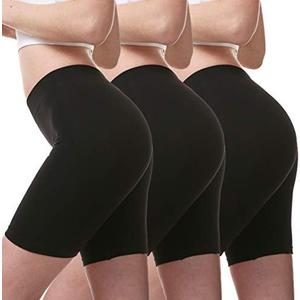MELERIO Women's Slip Shorts, Comfortable Boyshorts Panties, Anti-chafing Spandex Shorts for Under Dress 16-18 3 Pack MELERIO Women's Slip Shorts, Comfortable Boyshorts Panties, Anti-chafing Spandex Shorts for Under Dress 16-18 3 Pack