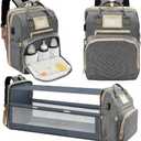 Lenski Diaper Bag Backpack, Baby Shower Gifts, Baby Boy Registry Search Gifts, Baby Essentials Diaper Bag with Changing Station