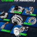 New Alternator Fits for Mercedes-Benz: CL550, CLK550, CLS550; G550, GL550, GL450; S550, SL550, SLK350; E350, E550; ML350, ML550; R350. Replace 0121715114