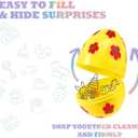 3 Inch Jumbo Plastic Easter Eggs 30 Pack - Premium Colorful Fillable Empty Easter Eggs Bulks for Easter Basket Fillers Egg Hunt, Classroom Prize Supplies, Filling Treats and Party Favor