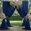 30ftx10ft Navy Blue Backdrop Curtains for Parties Wrinkle Free 6 Panels Navy Photo Backdrop Drapes Back Drop Cloth for Wedding Birthday Photography Background