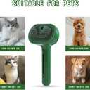 4 x Cat/Dog Deshedding Brush with Water Spray and Steamer - Grooming Tool for Shedding Hair Removal (Christmas Green)