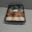 Christmas Tree Ornaments Set Velvet Balls, 12pcs Shatterproof Christmas Bulbs Ornaments for Xmas Tree Decorative Hanging, Vintage Flocked Decoration, 78mm, 3.15 in, Multicolor Green Brown Neutral