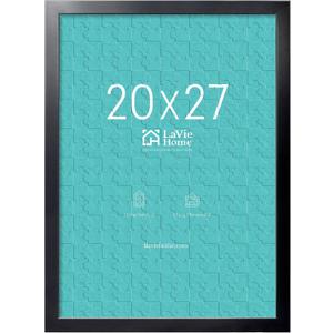LaVie Home 20x27 Picture Frame Black, Puzzles Frame for Wall Decoration, Classic Black Minimalist Style Suitable for Decorating Houses, Offices, Hotels, Puzzles Posters Photos or Artwork1 Pack