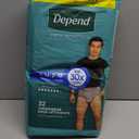 Depend Fresh Protection Adult Diapers, Incontinence Underwear for Men, Disposable, Maximum, Small/Medium, Grey, 32 Count